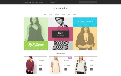 "Plus Size Clothes WooCommerce Theme" - адаптивний WooCommerce шаблон №48653