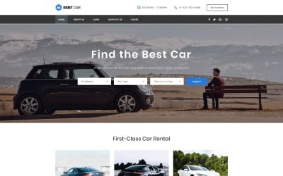 Rent Car - Modèle de site Web HTML multipage de location de voitures bien pensé