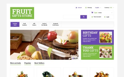 Reszponzív Fruit Gift Baskets PrestaShop sablon 48661