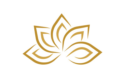 Beauty lotus flower Salon Cosmetic skincare vector icon design template v.4