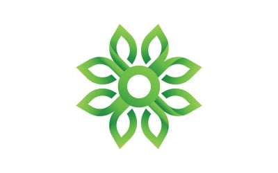 P Letter Concept green Tree leaf ecology nature  vegan concept Logo Template v.6