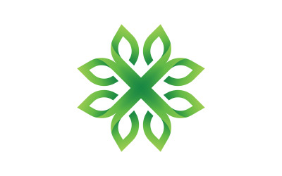P Letter Concept green Tree leaf ecology nature  vegan concept Logo Template v.7