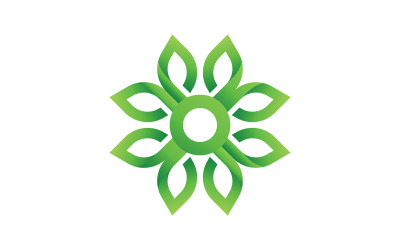 P Letter Concept groen Boom blad ecologie natuur veganistisch concept Logo Template v.6