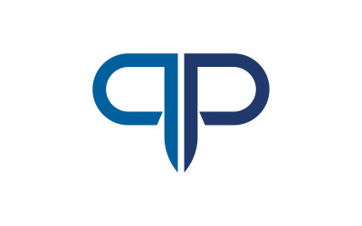 P Letter Logo Zakelijk recht Sjabloon vector illustratie ontwerp v.1