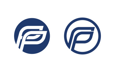 P Letter Logo Zakelijk recht Sjabloon vector illustratie ontwerp v.9