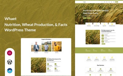 Thème WordPress Whaet - Nutrition, Production et Informations sur le Blé