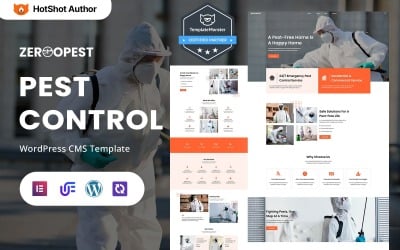 ZerooPest – Lakossági és kereskedelmi kártevőirtás WordPress Elementor téma