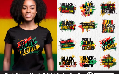 Bundel van Black History Month T-shirt