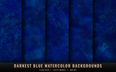 Dunkelste blaue Aquarellhintergründe