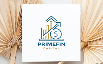 Elegante Finanz-Logo-Vorlage für Banken, Investmentfirmen und Finanzdienstleister