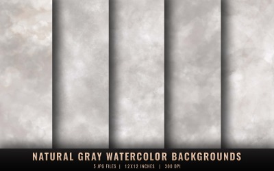 Fondos de acuarela gris natural
