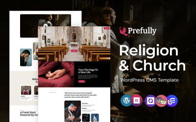 Prefully - Religion och kyrka WordPress Elementor Theme