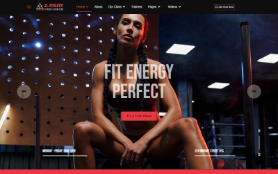 Tema Joomla5 per palestra atletica JL Fitness e Bodybuilding