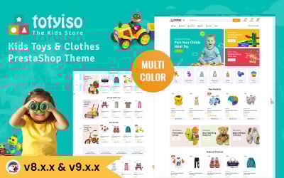 Totyiso - Tema Prestashop per negozio di giocattoli e vestiti per bambini