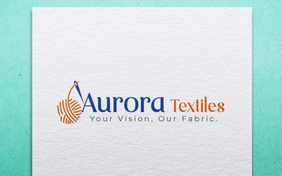 Aurora Tekstil Şirketi logosu Şablonu