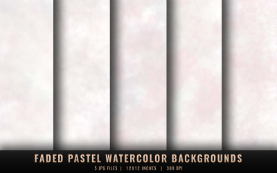 Faded Pastel Watercolor Backgrounds