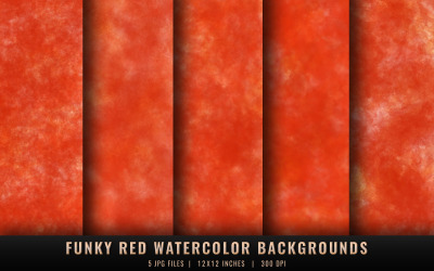 Funky Red Watercolor Backgrounds