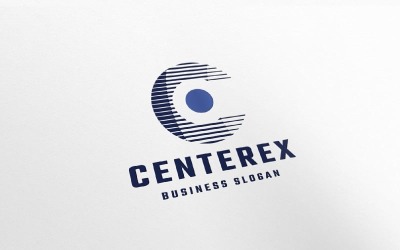 Logotipo profesional con la letra C de Centerex