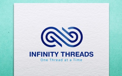 Modello di logo aziendale INFINITY THREADS