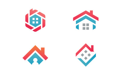 Modello vettoriale del logo della casa, modello creativo di logo dell&amp;#39;icona immobiliare e della costruzione della casa 15