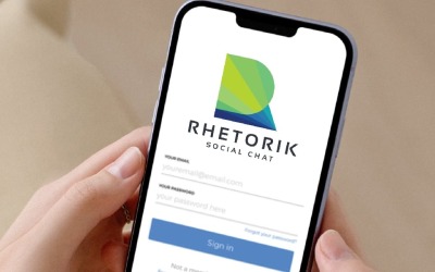 Риторик Буква R Профессиональный логотип