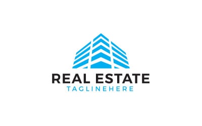 Šablona loga budovy Real Estate
