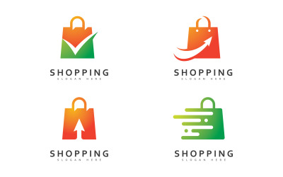 Vettore del logo del negozio online, modello di progettazione del logo del negozio, illustrazione, logo semplice, moderno e iconico 13