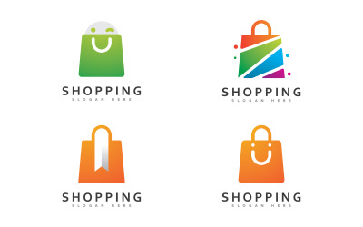 Vettore del logo del negozio online, modello di progettazione del logo del negozio, illustrazione, logo semplice, moderno e iconico 14