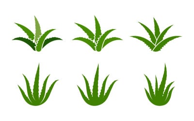 Aloe vera vector illustration logo design Template v.5