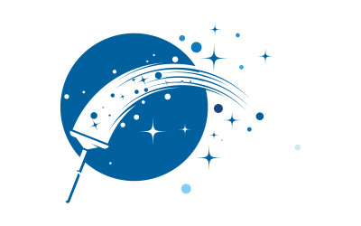 Cleaning services icon logo Template vector Illustration v.2