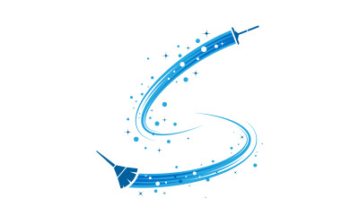 Cleaning services icon logo Template vector Illustration v.4