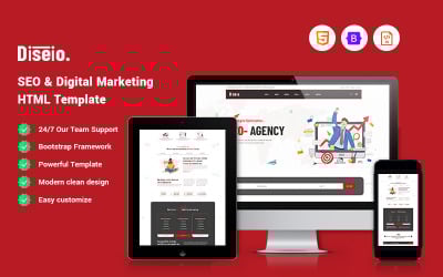 Diseio - Modello di sito web per SEO e marketing digitale