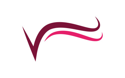 Diseño de ilustración vectorial de plantilla de logotipo personal con elementos de letra V v.4