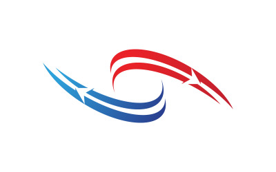 Faster Arrow 专业金融徽标模板 v.10