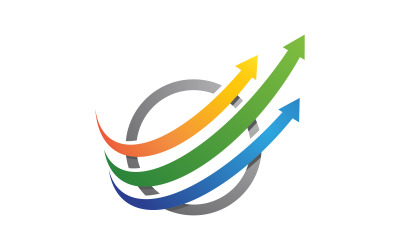 Faster Arrow 专业金融徽标模板 v.11