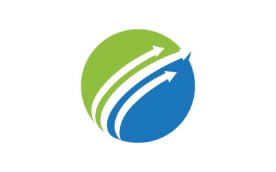 Faster Arrow 专业金融徽标模板 v.13