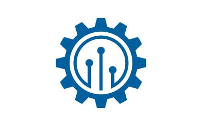 Gear Industrial technology Logo Template v.4