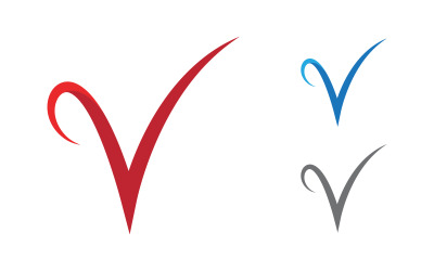 V-Buchstabenelemente persönliches Logo-Vorlagen-Vektorillustrationsdesign v.11