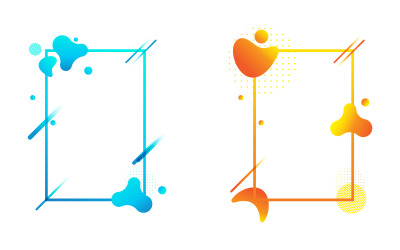 Abstract liquid shape Fluid Vector illustration  design Template v.14