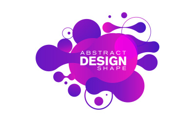 Abstrakt flytande form Fluid Vector illustration design mall v.2