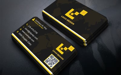 Elegant Double-Sided Business Card PSD Template – Front &amp;amp; Back Layout for Professionals