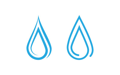 Water drop eco nature Logo Template vector illustration design v.6