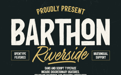Barthon Riverside lettertype duo