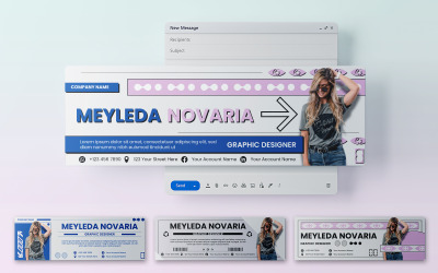 Brutalismus E-Mail-Header-Vorlage