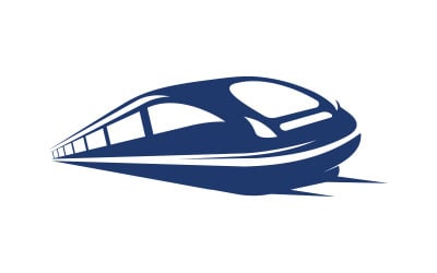 Fast Train icon vector illustration design Logo template v.1