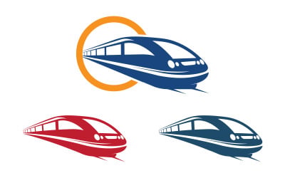 Fast Train icon vector illustration design Logo template v.2