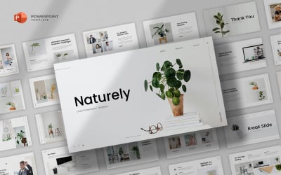Naturely – Saubere und minimalistische Powerpoint-Vorlage