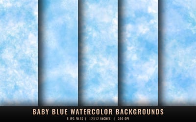 Baby Blue Watercolor Backgrounds