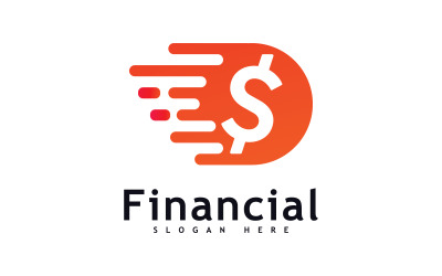 Conceito de design de logotipo de dinheiro Vetor. Logotipo simples financeiro ou bancário 9