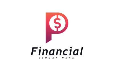 Concetto di design del logo Money Vector. Logotipo semplice finanziario o bancario 1